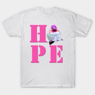 HOPE - Anna's Hummingbird Photo T-Shirt